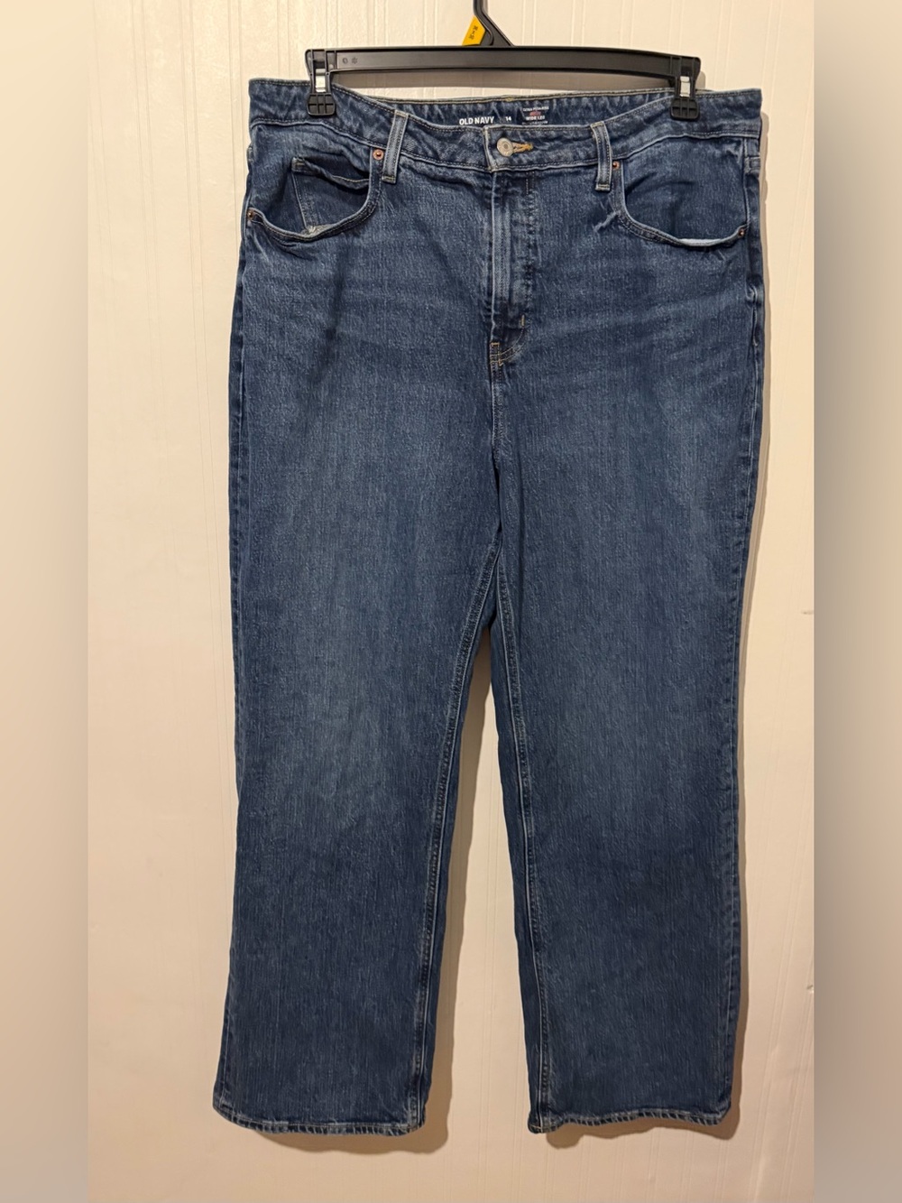 Extra High Rise wide leg Women's Jeans - Relaxed Straight Fit 14